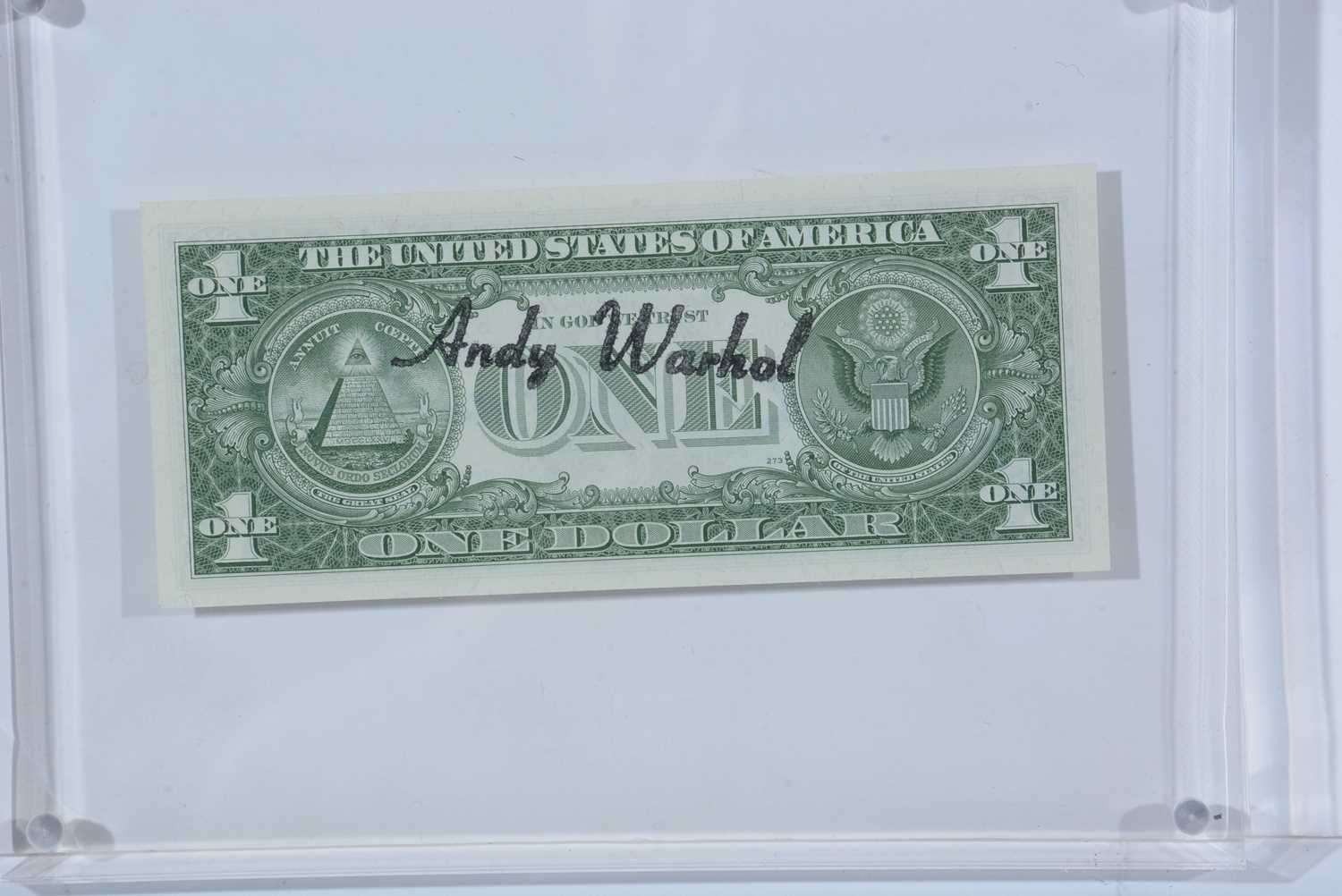 Andy Warhol - Signed One Dollar Bill (George Washington) | pen and ink - Image 4 of 4