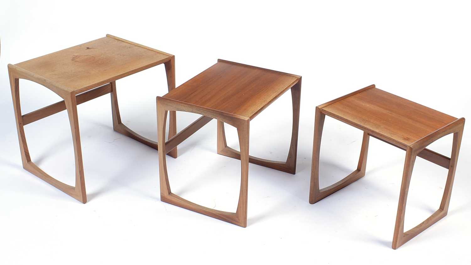 Victor B. Wilkins for G-Plan: a mid Century 'Quadrille' nest of occasional tables.