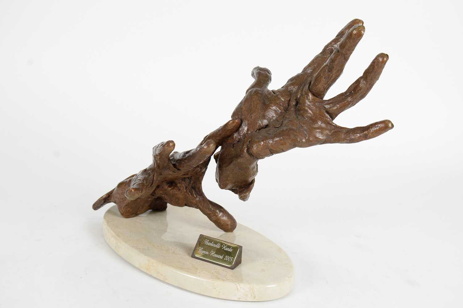 Byron Howard (b.1947) - A bronze sculpture of the conductor Sir John Barbirolli's hands - Image 3 of 5