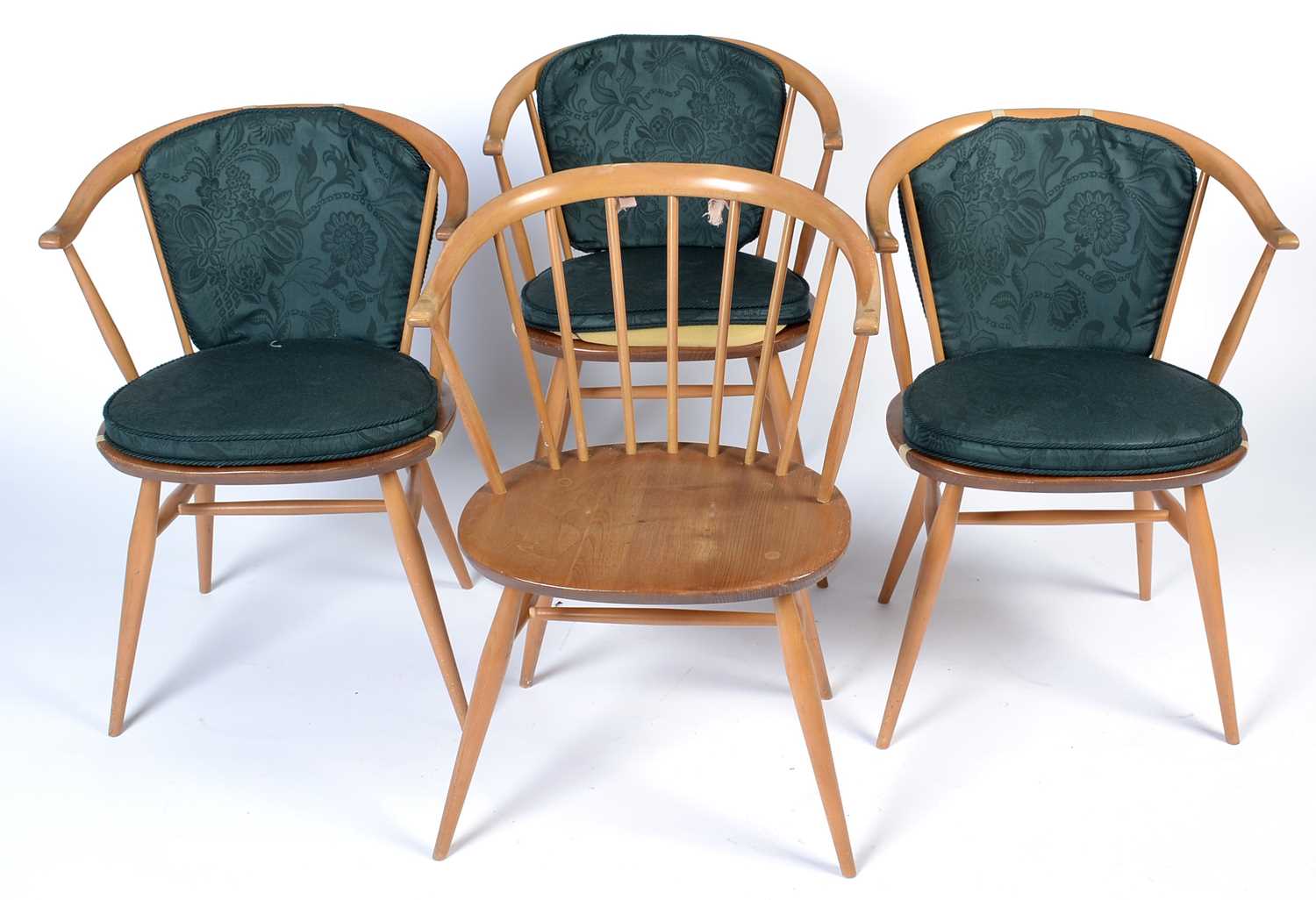 Ercol: a set of four No. 449A Windsor bow-top armchairs. - Image 2 of 12