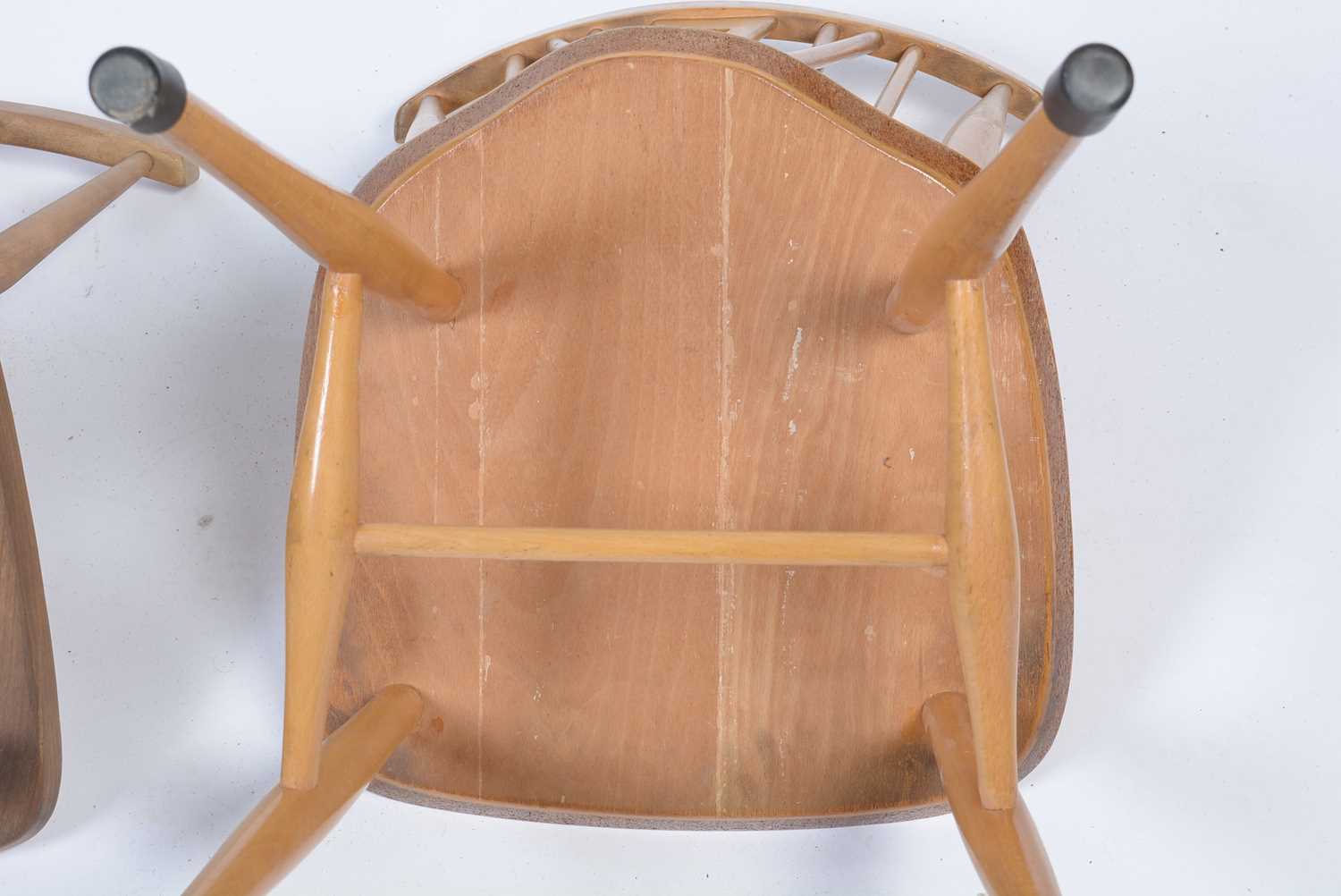 An Ercol 391 'All-Purpose' Windsor chair; and two dining chairs. - Image 4 of 12