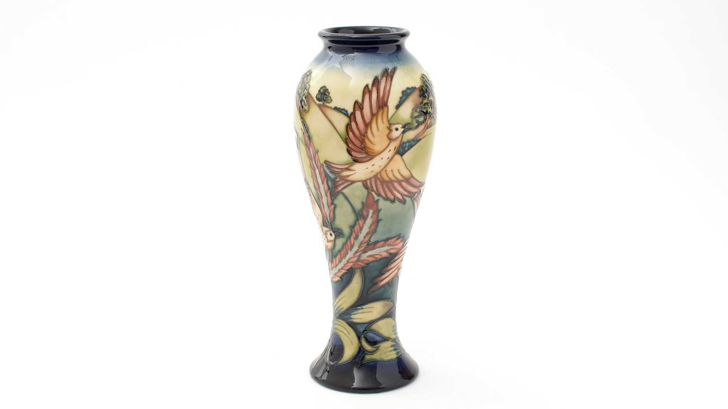 Modern Moorcroft vase by Philip Gibson