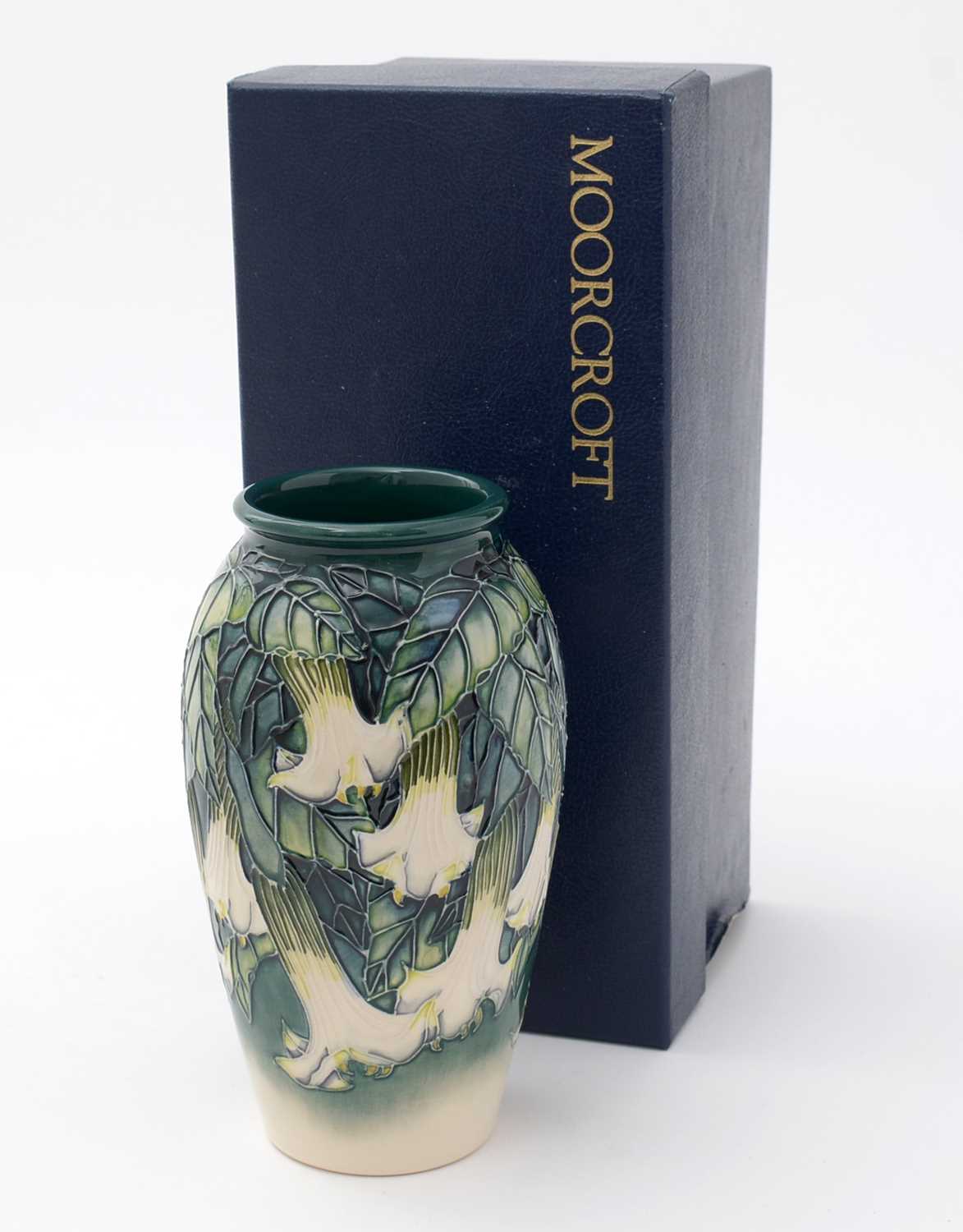 Moorcroft Angel's Trumpets pattern vase - Image 6 of 7