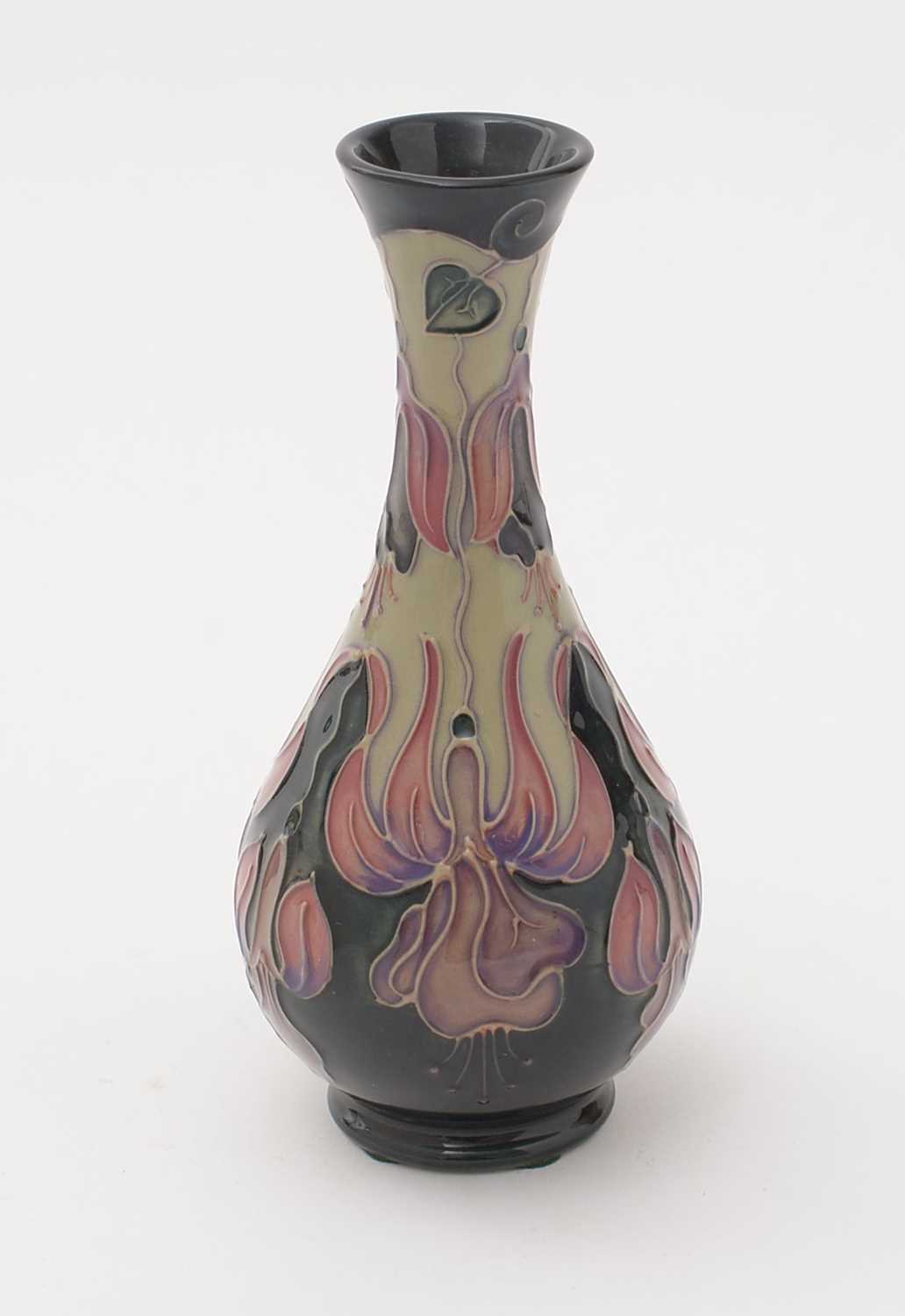 Moorcroft Fuchsia pattern vase - Image 4 of 8