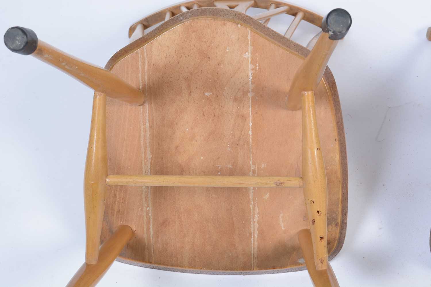 An Ercol 391 'All-Purpose' Windsor chair; and two dining chairs. - Image 11 of 12