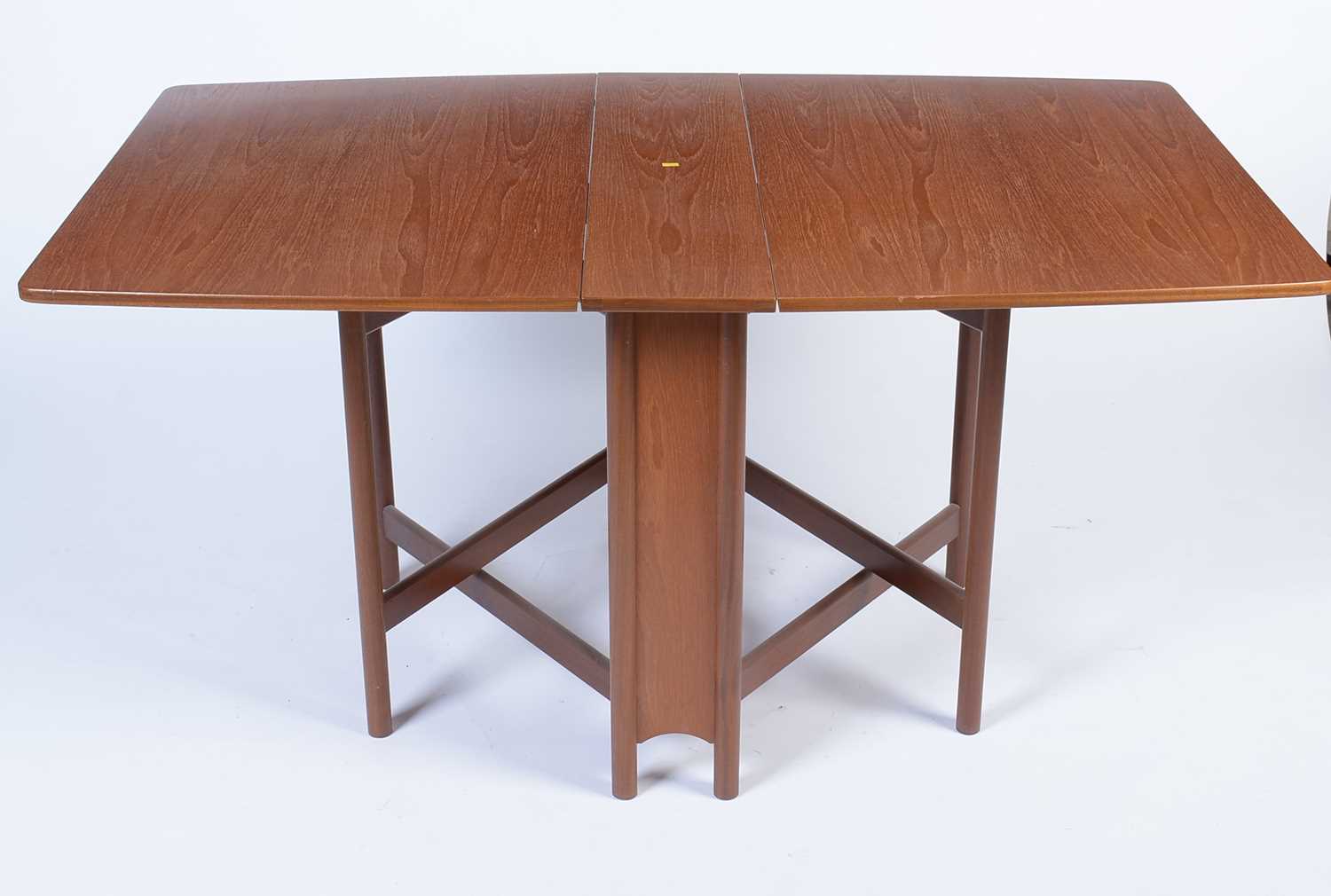 Attributed to G-Plan: teak drop leaf dining table; and four G-Plan dining chairs. - Image 2 of 13