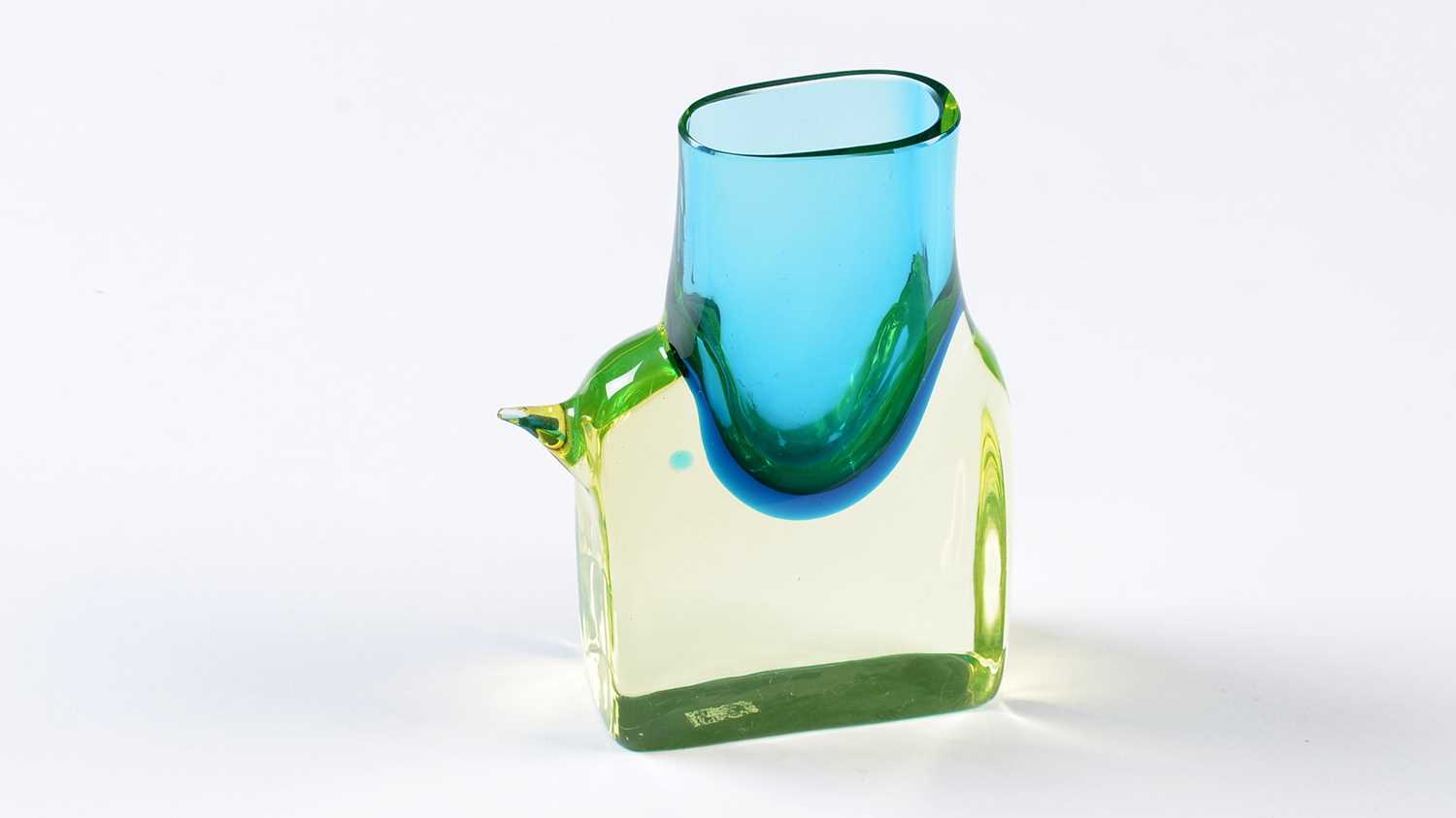 Antonio Da Ros for Cenedese: a Murano Uranium glass elephant vase.