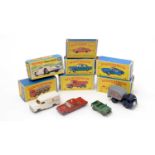 A selection of Matchbox Series diecast vehicles,