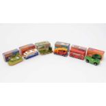 Six Matchbox 75 diecast vehicles,