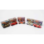 Five Matchbox 75 diecast vehicles