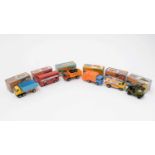 Six Matchbox 75 diecast vehicles,