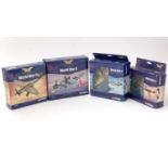 Corgi World War II Europe and Africa Series diecast model fighter planes.