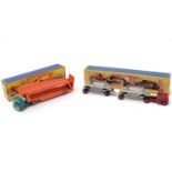 Two Matchbox industrial vehicles.