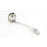 A silver Scottish Provincial toddy ladle.