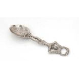 A Victorian cast teaspoon.