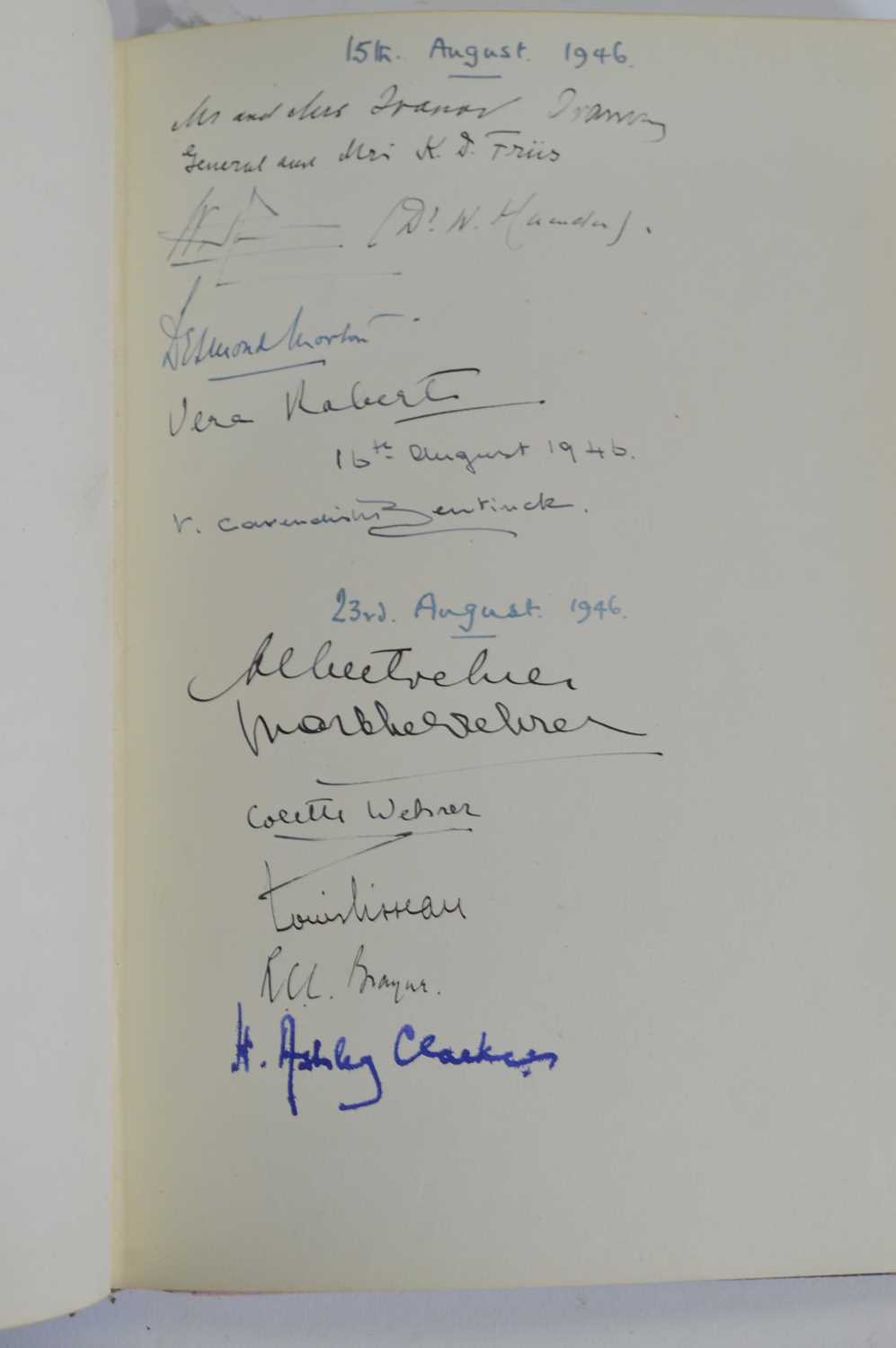 The Common Place of Dinner Party book of signatures compiled by Sir William Strang - Image 7 of 31