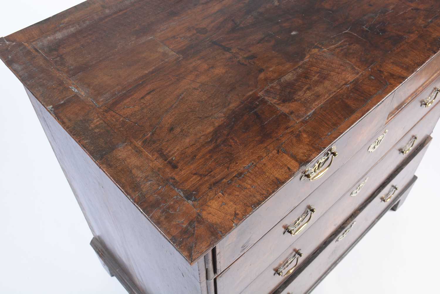 A George III mahogany chest. - Image 9 of 11