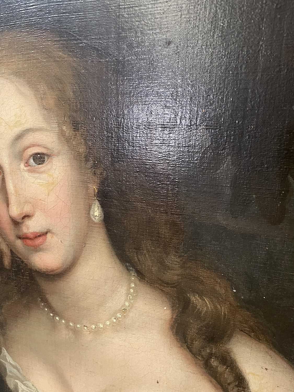 Follower of Sir Peter Lely - Portrait of Dorothy Westrow | oil - Image 9 of 16