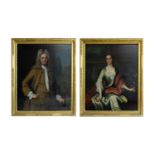 Attributed to Sir Godfrey Kneller - Portraits of Champion Branfill and Mary Branfill | oil