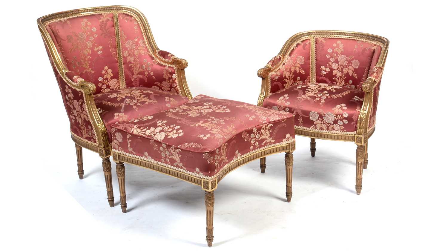 Louis XVI style giltwood Duschesse Brisse