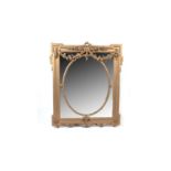 Large 19th century gold painted mirror