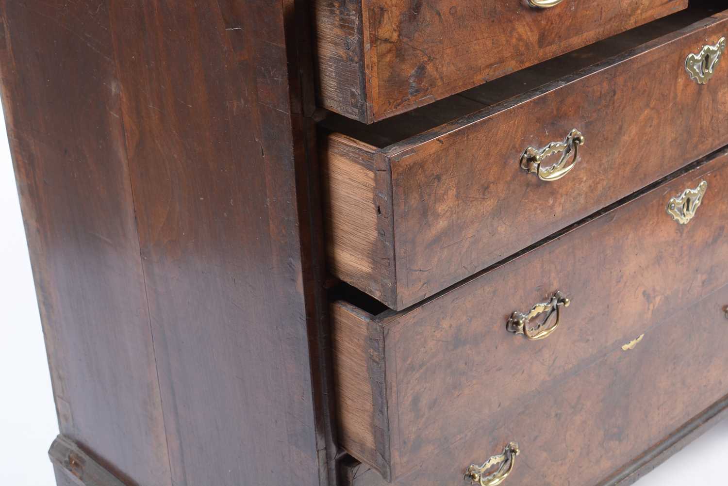 A George III mahogany chest. - Image 4 of 11