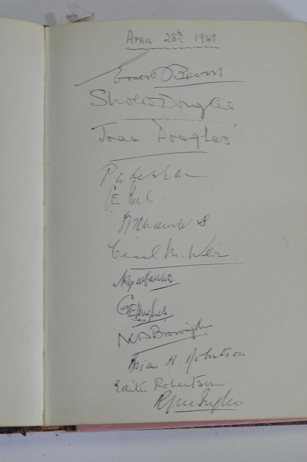 The Common Place of Dinner Party book of signatures compiled by Sir William Strang - Image 3 of 31