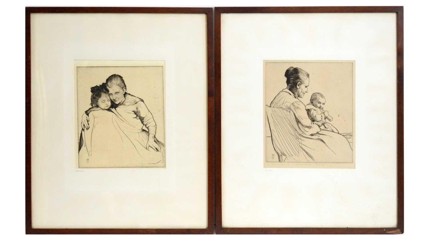 William Lee Hankey - The Toy, and Affection | etchings