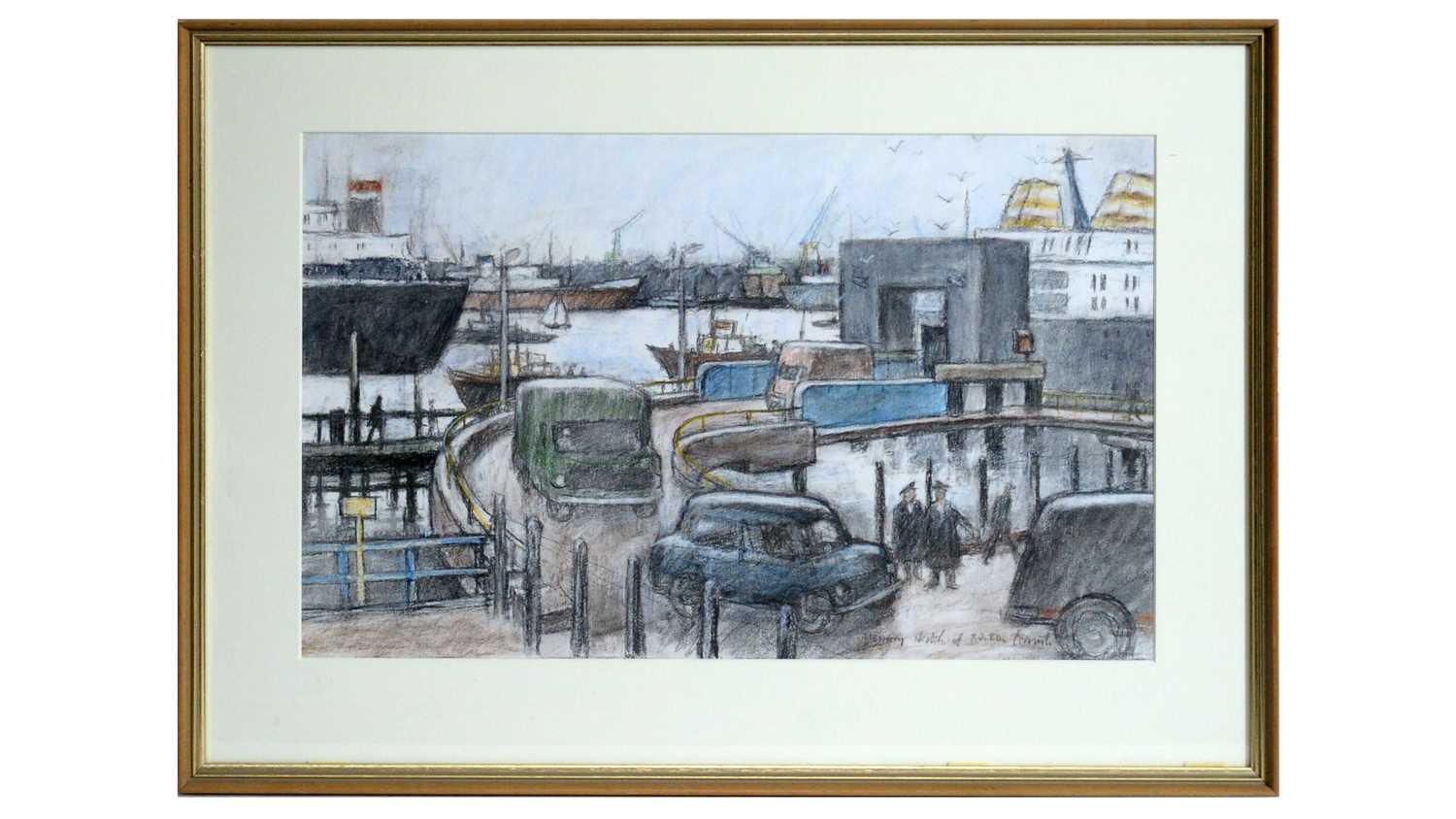 Norman Cornish - Preparatory Sketch of RO. RO. | pastel