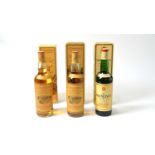 Three Bottles of whisky - two Glenmorangie & Glenlivet