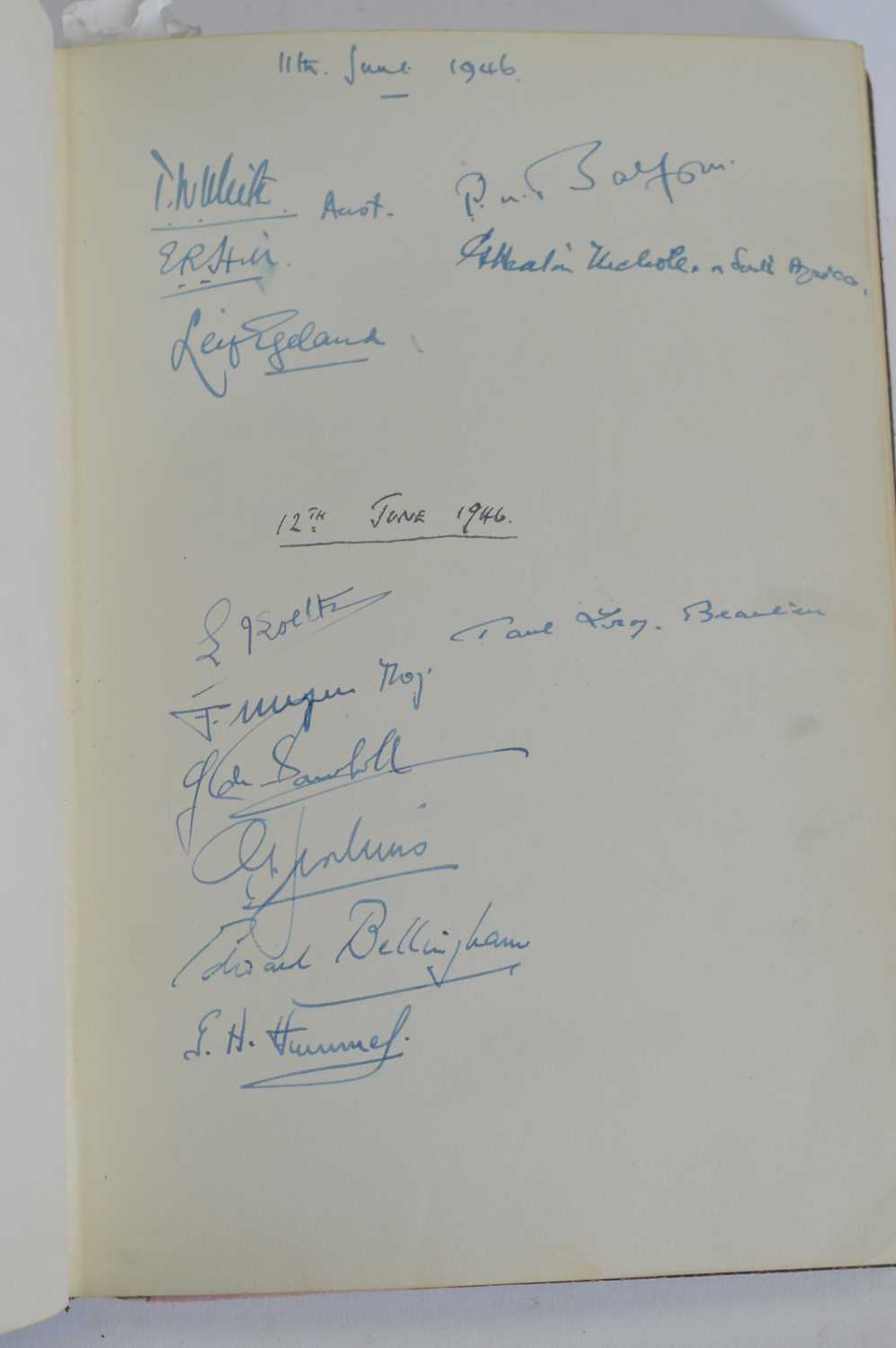 The Common Place of Dinner Party book of signatures compiled by Sir William Strang - Image 5 of 31