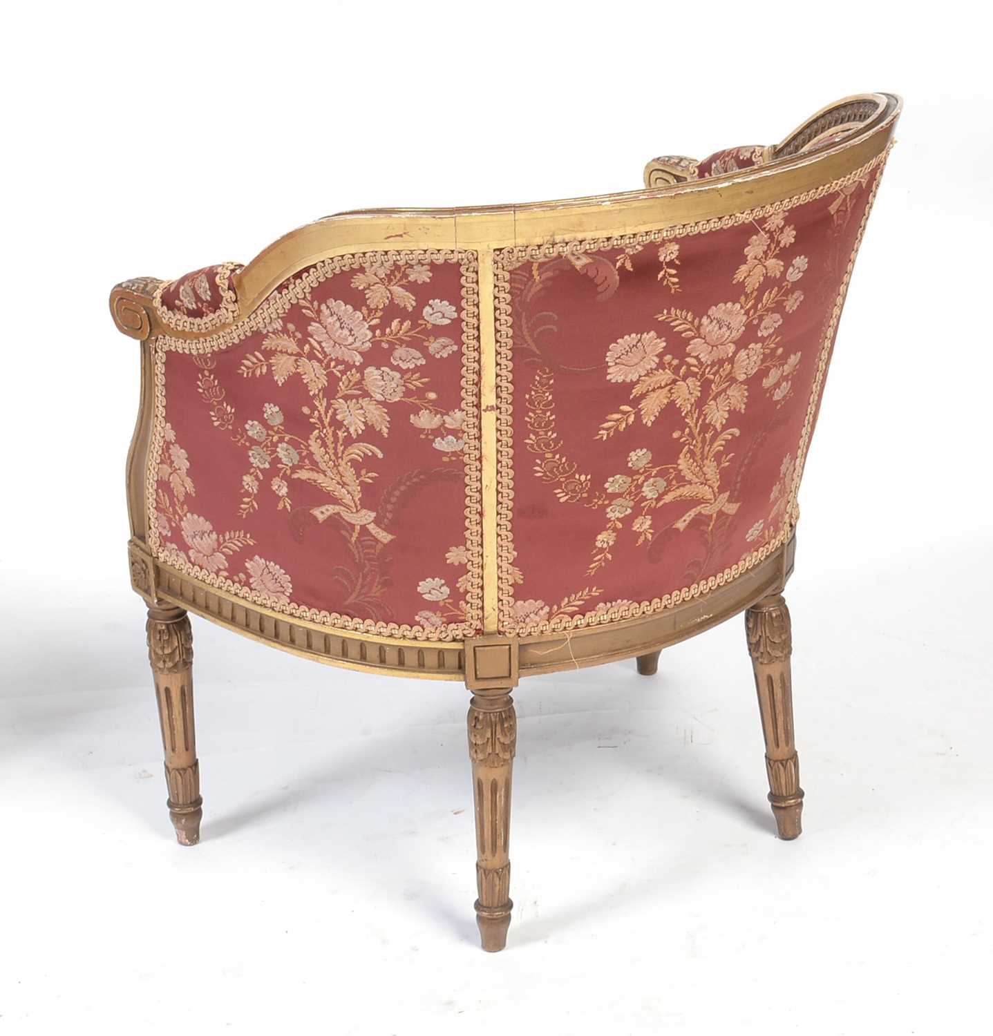 Louis XVI style giltwood Duschesse Brisse - Image 5 of 6