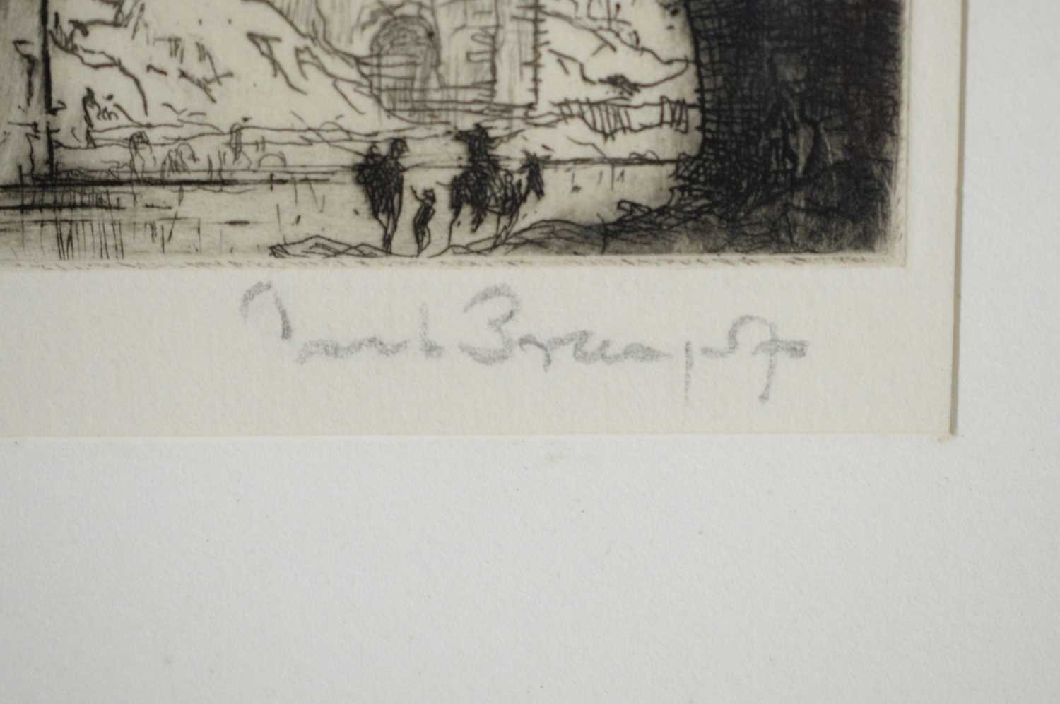 Sir Frank William Brangwyn - Sisteron | etching - Image 2 of 4