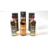 Glenmorangie single malt whisky 18 year old & two Bushmills 10 year old whisky