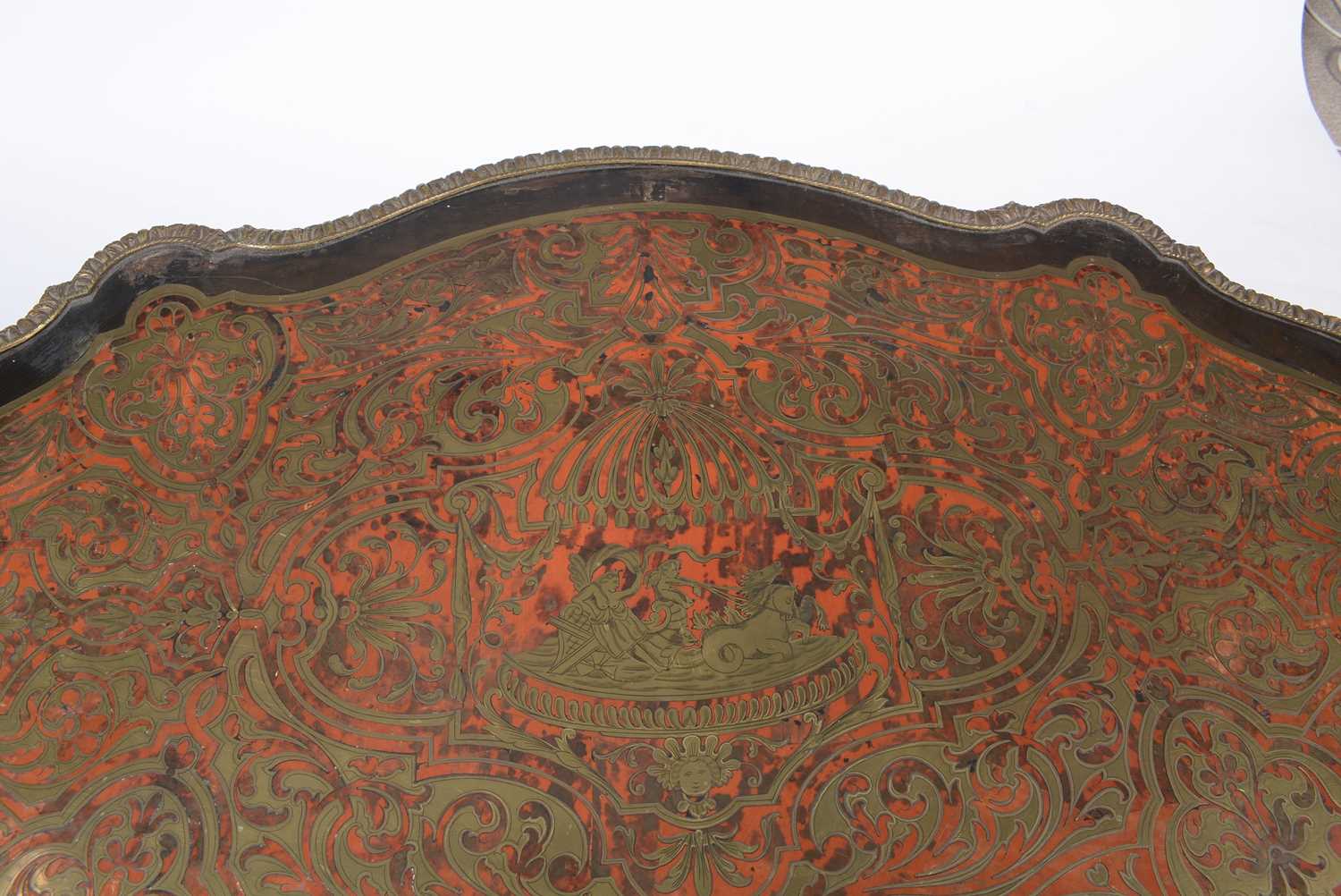 A 19th Century French ebonised and boullework centre table - Image 8 of 14