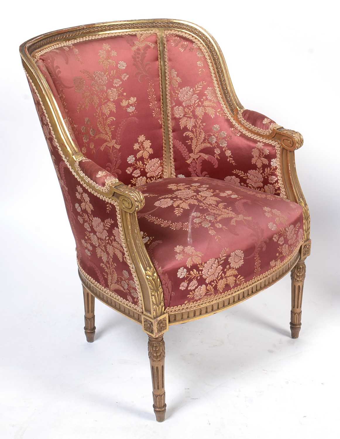 Louis XVI style giltwood Duschesse Brisse - Image 4 of 6