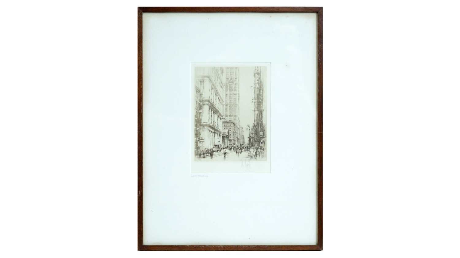 William Walcot RE - Lower Broadway | etching