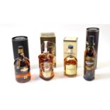 Four bottles of Single Malt Scotch Whisky