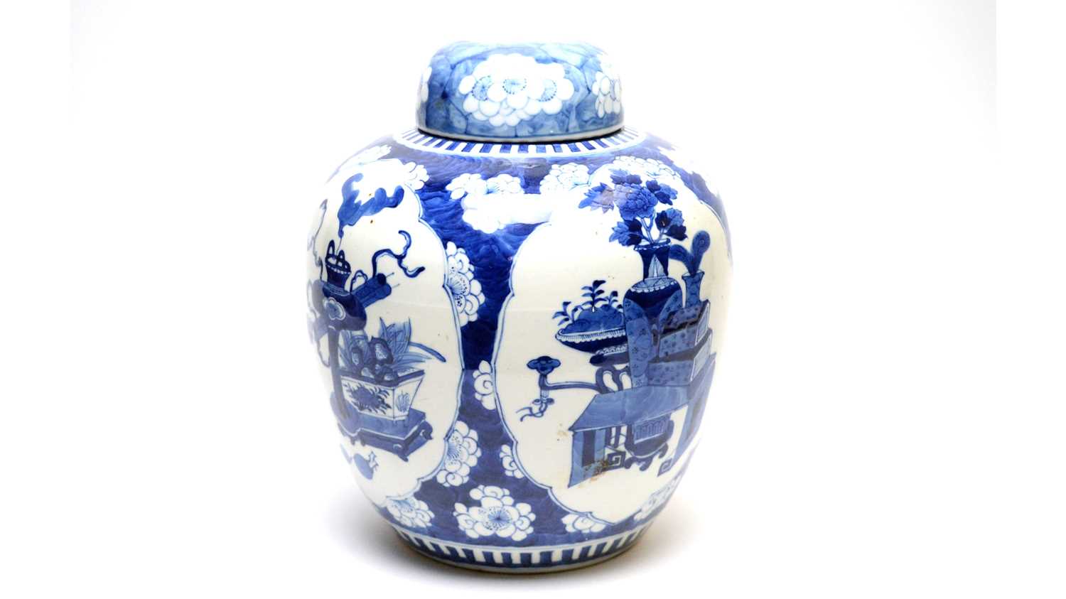 Chinese Blue and White ginger Jar, 19th Century