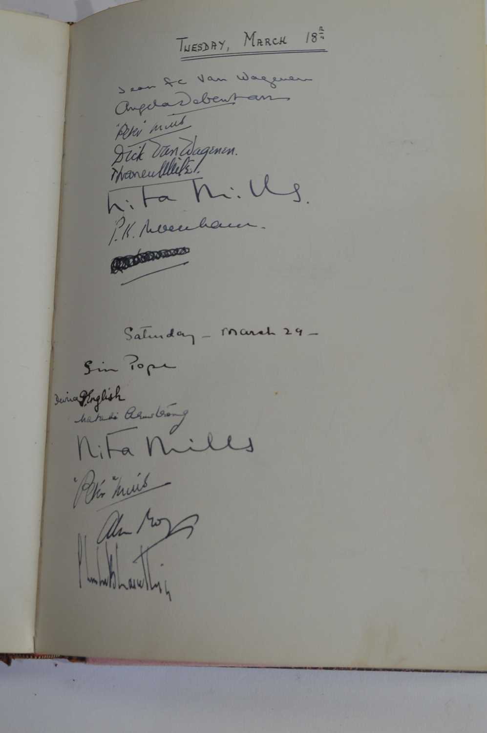 The Common Place of Dinner Party book of signatures compiled by Sir William Strang - Image 6 of 31