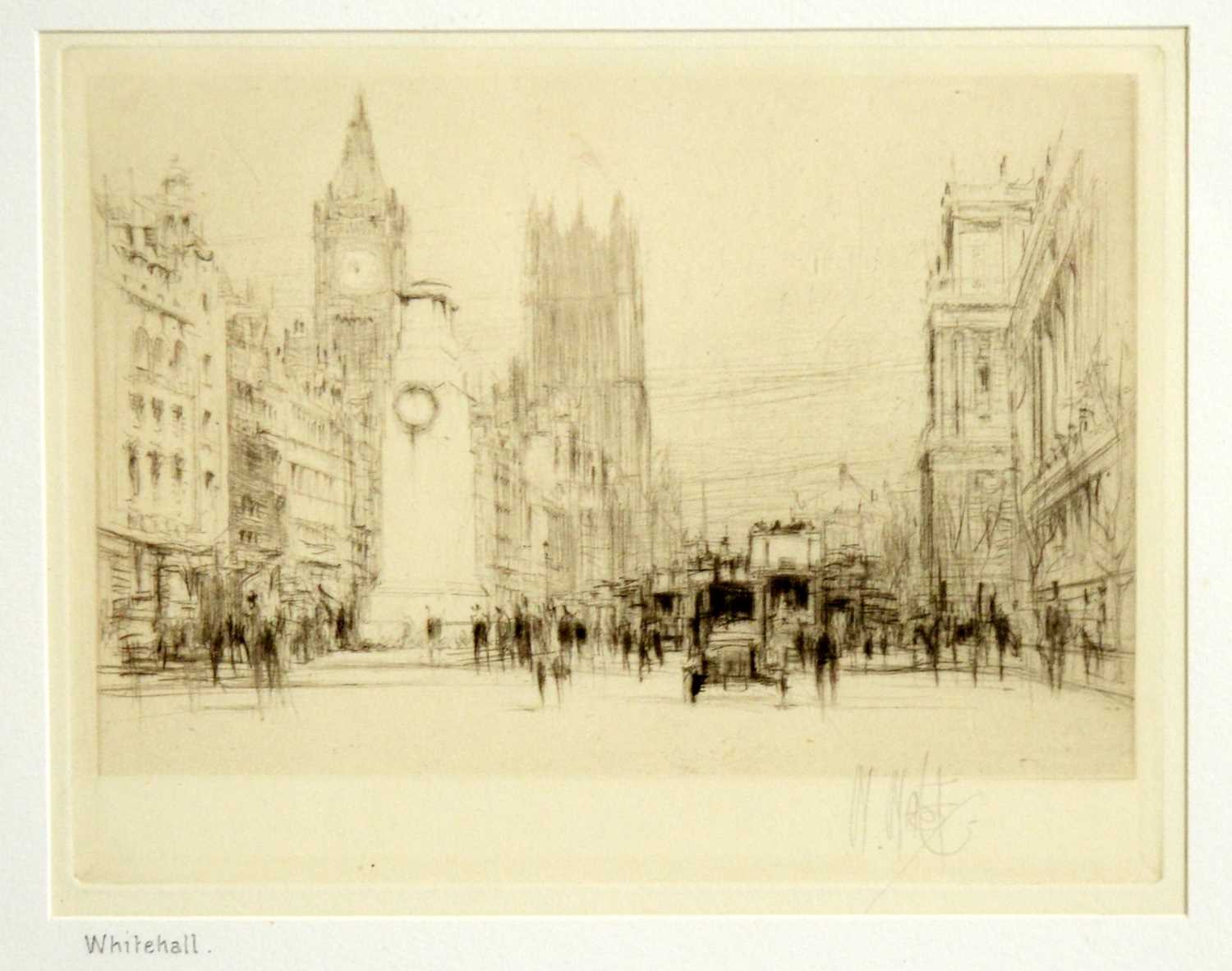 William Walcot RE - Whitehall | etching - Image 2 of 4