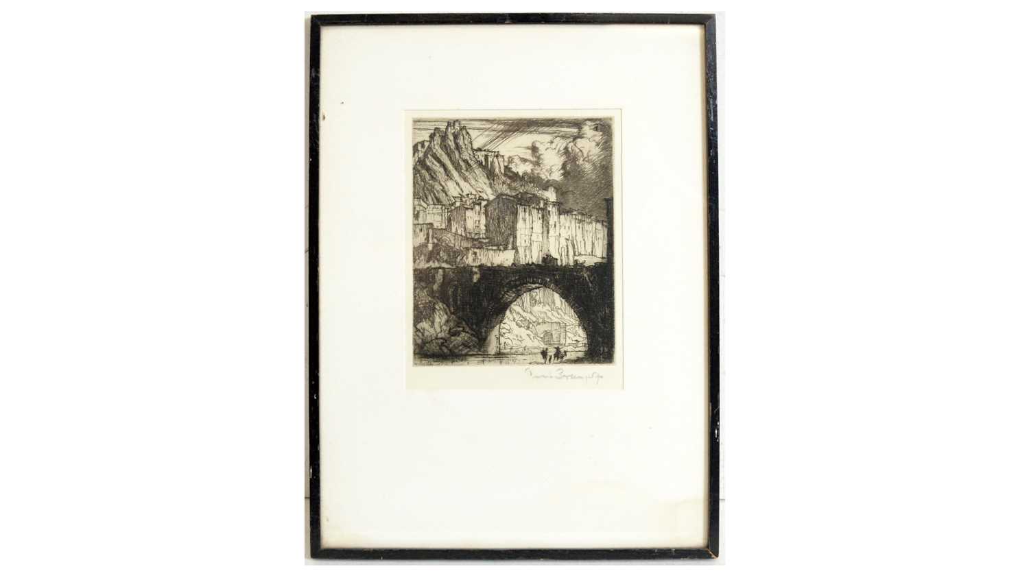 Sir Frank William Brangwyn - Sisteron | etching