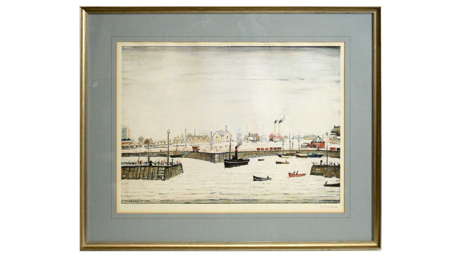 After L. S. Lowry RBA RA - The Harbour | signed limited edition