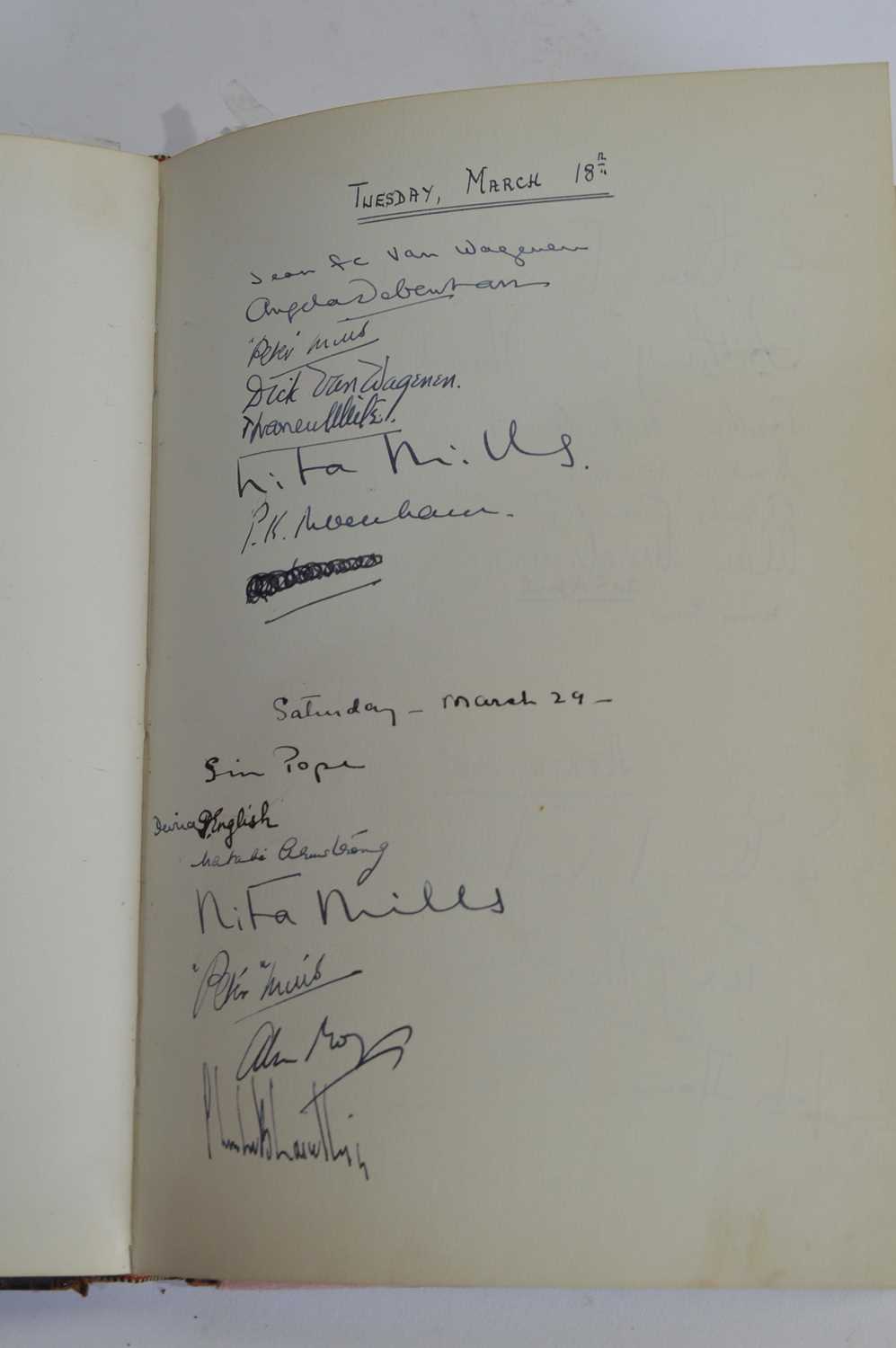 The Common Place of Dinner Party book of signatures compiled by Sir William Strang - Image 4 of 31