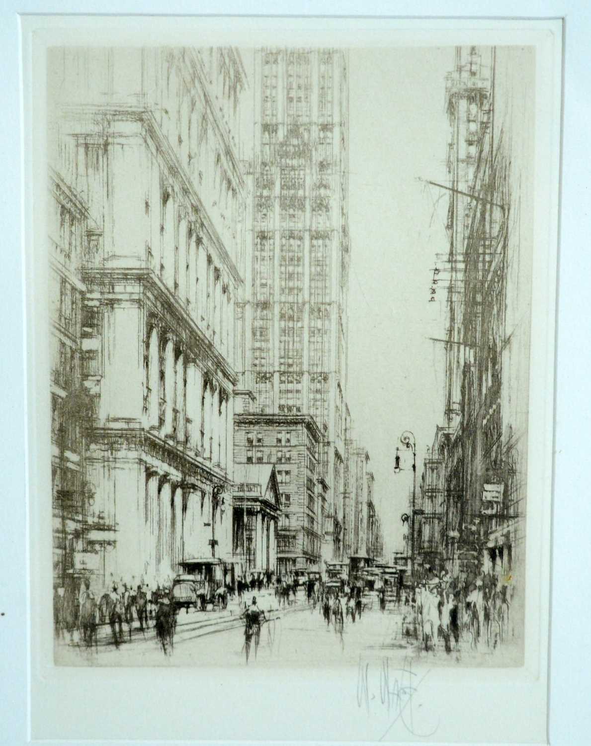 William Walcot RE - Lower Broadway | etching - Image 2 of 4