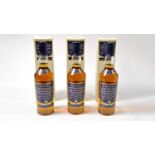 Three Royal Lochnagar single highland malt, three bottles