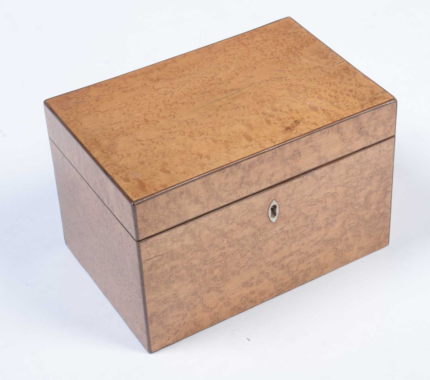 An early 19th Century maple tea caddy, - Image 2 of 3