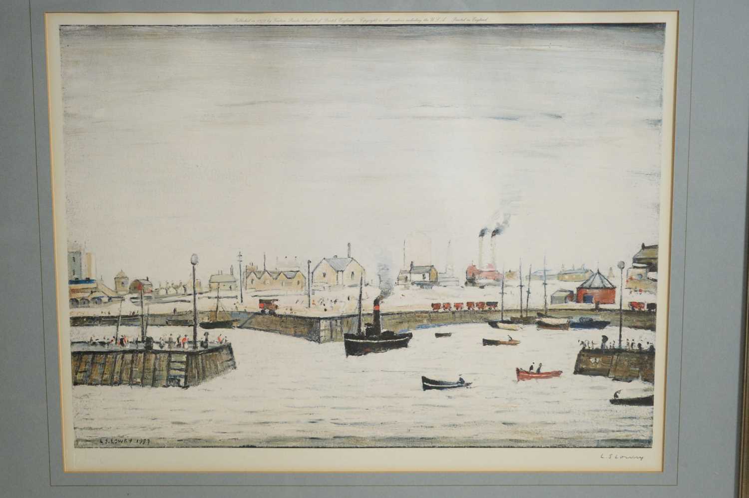 After L. S. Lowry RBA RA - The Harbour | signed limited edition - Image 2 of 4