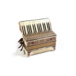 A Hohner Verdi II piano accordion
