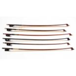 6 Assorted Cello Bows